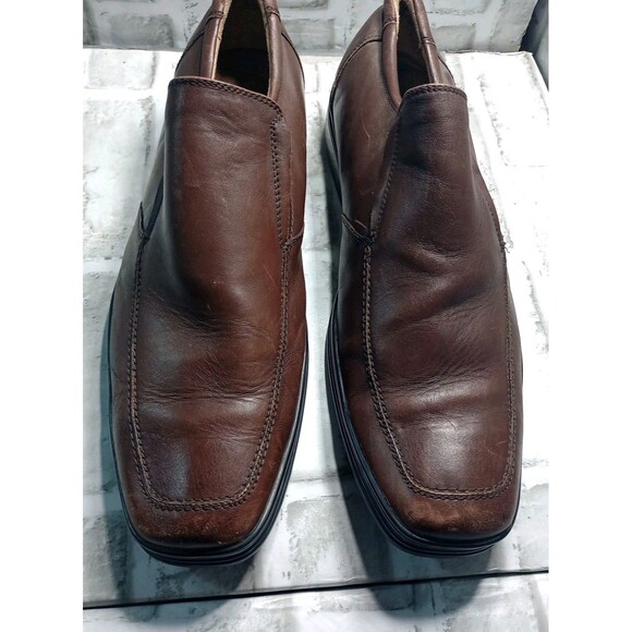 Steven Maddenn Mens dress shoes Brown Cogñac leather Size 13 - Picture 2 of 11